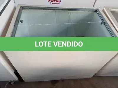LOTE 055 - 01 FREEZER HORIZONTAL COM 02 TAMPAS DE CORRER 220V. (NO ESTADO) ATENÇÃO! FAZER A VISITAÇÃO ANTES DE ARREMATAR, NÃO SABEMOS SE FUNCIONA. LEILÃO NÃO TEM GARANTIA E NEM DEVOLUÇÃO, SUJEITO A POSSÍVEIS AVARIAS VISÍVEIS/OCULTAS E/OU AUSÊNCIA DE COMPONENTES.