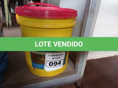 LOTE 094 - 01 BALDE DE SIKANOL ALVENARIA, ADITIVO PLASTIFICANTE PARA ARGAMASSA DE ASSENTAMENTO E REBOCO 18L. (NO ESTADO) ATENÇÃO! FAZER A VISITAÇÃO ANTES DE ARREMATAR, NÃO SABEMOS SE FUNCIONA. LEILÃO NÃO TEM GARANTIA E NEM DEVOLUÇÃO, SUJEITO A POSSÍVEIS AVARIAS VISÍVEIS/OCULTAS E/OU AUSÊNCIA DE COMPONENTES.