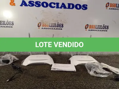 LOTE 084 - 02 ROTEADORES TPLINK TL-WR 849N. (NO ESTADO) ATENÇÃO! FAZER A VISITAÇÃO ANTES DE ARREMATAR, NÃO SABEMOS SE FUNCIONA. LEILÃO NÃO TEM GARANTIA E NEM DEVOLUÇÃO, SUJEITO A POSSÍVEIS AVARIAS VISÍVEIS/OCULTAS E/OU AUSÊNCIA DE COMPONENTES.