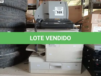 LOTE 169 - 01 IMPRESSORA MULTIFUNCIONAL, 01 IMPRESSORA DE ETIQUETAS E 01 APARELHO DE FAX. (NO ESTADO) ATENÇÃO! FAZER A VISITAÇÃO ANTES DE ARREMATAR, NÃO SABEMOS SE FUNCIONA. LEILÃO NÃO TEM GARANTIA E NEM DEVOLUÇÃO, SUJEITO A POSSÍVEIS AVARIAS VISÍVEIS/OCULTAS E/OU AUSÊNCIA DE COMPONENTES.