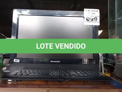 LOTE 099 - 01 COMPUTADOR ALL IN ONE MARCA LENOVO. (NO ESTADO) ATENÇÃO! FAZER A VISITAÇÃO ANTES DE ARREMATAR, NÃO SABEMOS SE FUNCIONA. LEILÃO NÃO TEM GARANTIA E NEM DEVOLUÇÃO, SUJEITO A POSSÍVEIS AVARIAS VISÍVEIS/OCULTAS E/OU AUSÊNCIA DE COMPONENTES.
