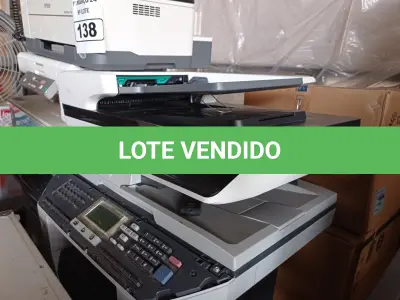 LOTE 138 - 01 APARELHO DE FAX E 05 IMPRESSORAS MARCAS E MODELOS DIVERSOS PARA RETIRADA DE PEÇAS. (NO ESTADO) ATENÇÃO! FAZER A VISITAÇÃO ANTES DE ARREMATAR, NÃO SABEMOS SE FUNCIONA. LEILÃO NÃO TEM GARANTIA E NEM DEVOLUÇÃO, SUJEITO A POSSÍVEIS AVARIAS VISÍVEIS/OCULTAS E/OU AUSÊNCIA DE COMPONENTES.