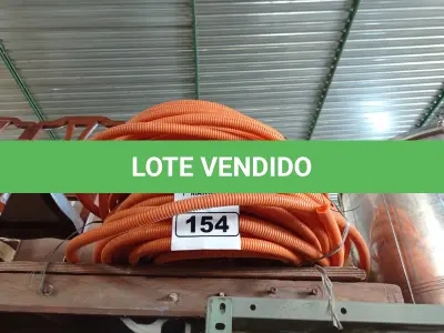 LOTE 154 - 02 ROLOS DE MANGUEIRA CORRUGADA. (NO ESTADO) ATENÇÃO! FAZER A VISITAÇÃO ANTES DE ARREMATAR, NÃO SABEMOS SE FUNCIONA. LEILÃO NÃO TEM GARANTIA E NEM DEVOLUÇÃO, SUJEITO A POSSÍVEIS AVARIAS VISÍVEIS/OCULTAS E/OU AUSÊNCIA DE COMPONENTES.