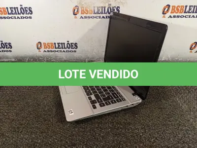 LOTE 002 - 01 NOTEBOOK MARCA SAMSUNG. (NO ESTADO) ATENÇÃO! FAZER A VISITAÇÃO ANTES DE ARREMATAR, NÃO SABEMOS SE FUNCIONA. LEILÃO NÃO TEM GARANTIA E NEM DEVOLUÇÃO, SUJEITO A POSSÍVEIS AVARIAS VISÍVEIS/OCULTAS E/OU AUSÊNCIA DE COMPONENTES.
