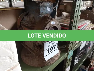 LOTE 197 - 01 MOTOR ELÉTRICO. (NO ESTADO) ATENÇÃO! FAZER A VISITAÇÃO ANTES DE ARREMATAR, NÃO SABEMOS SE FUNCIONA. LEILÃO NÃO TEM GARANTIA E NEM DEVOLUÇÃO, SUJEITO A POSSÍVEIS AVARIAS VISÍVEIS/OCULTAS E/OU AUSÊNCIA DE COMPONENTES.