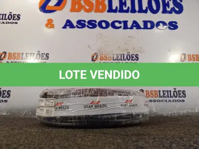 LOTE 130 - 01 ROLO DE CABO FLEXÍVEL 100M 1X10MM NA COR PRETA (NOVO). (NO ESTADO) ATENÇÃO! FAZER A VISITAÇÃO ANTES DE ARREMATAR, NÃO SABEMOS SE FUNCIONA. LEILÃO NÃO TEM GARANTIA E NEM DEVOLUÇÃO, SUJEITO A POSSÍVEIS AVARIAS VISÍVEIS/OCULTAS E/OU AUSÊNCIA DE COMPONENTES.