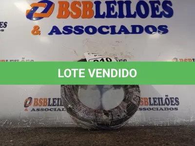 LOTE 010 - 01 ROLO DE CABO FLEXÍVEL 100M 1X4MM NA COR PRETA (NOVO). (NO ESTADO) ATENÇÃO! FAZER A VISITAÇÃO ANTES DE ARREMATAR, NÃO SABEMOS SE FUNCIONA. LEILÃO NÃO TEM GARANTIA E NEM DEVOLUÇÃO, SUJEITO A POSSÍVEIS AVARIAS VISÍVEIS/OCULTAS E/OU AUSÊNCIA DE COMPONENTES.