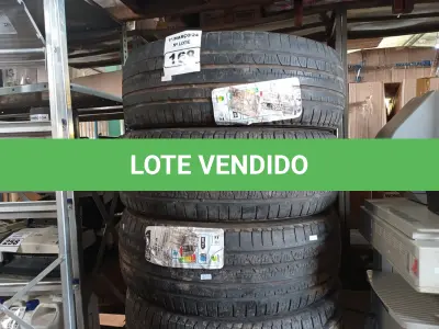 LOTE 168 - 04 PNEUS USADOS 225/65/18. (NO ESTADO) ATENÇÃO! FAZER A VISITAÇÃO ANTES DE ARREMATAR, NÃO SABEMOS SE FUNCIONA. LEILÃO NÃO TEM GARANTIA E NEM DEVOLUÇÃO, SUJEITO A POSSÍVEIS AVARIAS VISÍVEIS/OCULTAS E/OU AUSÊNCIA DE COMPONENTES.