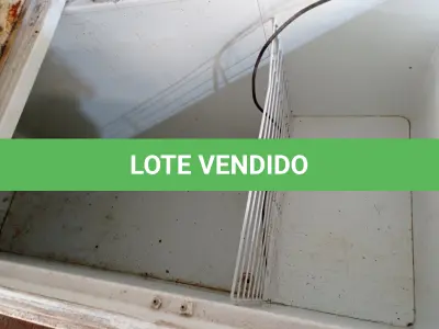 LOTE 165 - 01 FREEZER HORIZONTAL 02 TAMPAS 220V. (NO ESTADO) ATENÇÃO! FAZER A VISITAÇÃO ANTES DE ARREMATAR, NÃO SABEMOS SE FUNCIONA. LEILÃO NÃO TEM GARANTIA E NEM DEVOLUÇÃO, SUJEITO A POSSÍVEIS AVARIAS VISÍVEIS/OCULTAS E/OU AUSÊNCIA DE COMPONENTES.