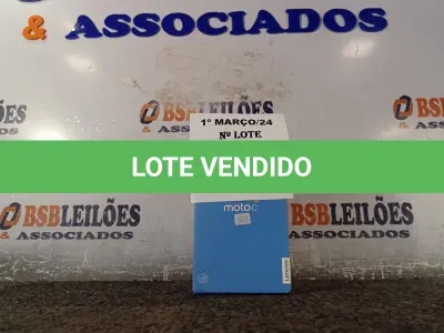 LOTE 067 - 01 CELULAR MOTO “C” 8BG. (NO ESTADO) ATENÇÃO! FAZER A VISITAÇÃO ANTES DE ARREMATAR, NÃO SABEMOS SE FUNCIONA. LEILÃO NÃO TEM GARANTIA E NEM DEVOLUÇÃO, SUJEITO A POSSÍVEIS AVARIAS VISÍVEIS/OCULTAS E/OU AUSÊNCIA DE COMPONENTES.