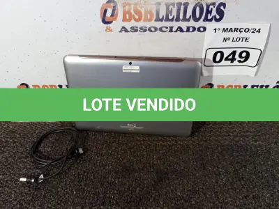 LOTE 049 - 01 TABLET SAMSUNG TAB2 TELA 10.1” COM CABO. (NO ESTADO) ATENÇÃO! FAZER A VISITAÇÃO ANTES DE ARREMATAR, NÃO SABEMOS SE FUNCIONA. LEILÃO NÃO TEM GARANTIA E NEM DEVOLUÇÃO, SUJEITO A POSSÍVEIS AVARIAS VISÍVEIS/OCULTAS E/OU AUSÊNCIA DE COMPONENTES.