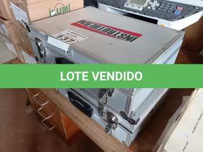 LOTE 137 - 02 MALETAS PARA FERRAMENTAS. (NO ESTADO) ATENÇÃO! FAZER A VISITAÇÃO ANTES DE ARREMATAR, NÃO SABEMOS SE FUNCIONA. LEILÃO NÃO TEM GARANTIA E NEM DEVOLUÇÃO, SUJEITO A POSSÍVEIS AVARIAS VISÍVEIS/OCULTAS E/OU AUSÊNCIA DE COMPONENTES.