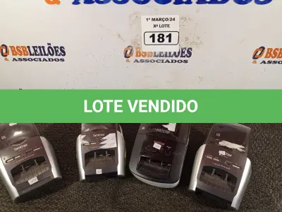 LOTE 181 - 03 IMPRESSORAS DE CUPOM MARCAS BROTHER SEM FONTE. (NO ESTADO) ATENÇÃO! FAZER A VISITAÇÃO ANTES DE ARREMATAR, NÃO SABEMOS SE FUNCIONA. LEILÃO NÃO TEM GARANTIA E NEM DEVOLUÇÃO, SUJEITO A POSSÍVEIS AVARIAS VISÍVEIS/OCULTAS E/OU AUSÊNCIA DE COMPONENTES.