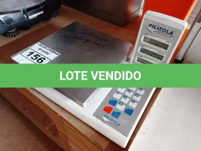 LOTE 156 - 01 BALANÇA DIGITAL FILIZOLA PLURIS ATÉ 15KG. (NO ESTADO, NÃO SABEMOS SE FUNCIONA. LEILÃO NÃO TEM GARANTIA E NEM DEVOLUÇÃO).