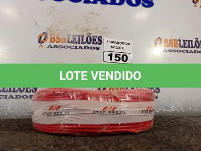 LOTE 150 - 01 ROLO DE CABO FLEXÍVEL 100M 1X2,5MM NA COR VERMELHA (NOVO). (NO ESTADO) ATENÇÃO! FAZER A VISITAÇÃO ANTES DE ARREMATAR, NÃO SABEMOS SE FUNCIONA. LEILÃO NÃO TEM GARANTIA E NEM DEVOLUÇÃO, SUJEITO A POSSÍVEIS AVARIAS VISÍVEIS/OCULTAS E/OU AUSÊNCIA DE COMPONENTES.
