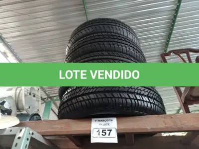 LOTE 157 - 04 PNEUS REMOLD 175/65/14. (NO ESTADO) ATENÇÃO! FAZER A VISITAÇÃO ANTES DE ARREMATAR, NÃO SABEMOS SE FUNCIONA. LEILÃO NÃO TEM GARANTIA E NEM DEVOLUÇÃO, SUJEITO A POSSÍVEIS AVARIAS VISÍVEIS/OCULTAS E/OU AUSÊNCIA DE COMPONENTES.