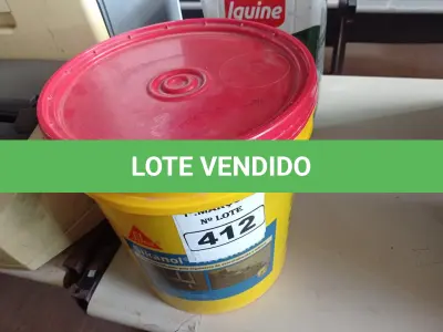 LOTE 412 - 01 BALDE DE SIKANOL ALVENARIA, ADITIVO PLASTIFICANTE PARA ARGAMASSA DE ASSENTAMENTO E REBOCO 18L. (NO ESTADO) ATENÇÃO! FAZER A VISITAÇÃO ANTES DE ARREMATAR, NÃO SABEMOS SE FUNCIONA. LEILÃO NÃO TEM GARANTIA E NEM DEVOLUÇÃO, SUJEITO A POSSÍVEIS AVARIAS VISÍVEIS/OCULTAS E/OU AUSÊNCIA DE COMPONENTES.
