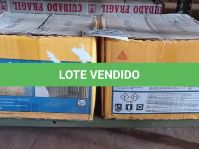 LOTE 244 - 02 CAIXAS DE SIKA TOP-100, REVESTIMENTO IMPERMEABILIZANTE SEMI-FLEXIVEL 18KG. (NO ESTADO) ATENÇÃO! FAZER A VISITAÇÃO ANTES DE ARREMATAR, NÃO SABEMOS SE FUNCIONA. LEILÃO NÃO TEM GARANTIA E NEM DEVOLUÇÃO, SUJEITO A POSSÍVEIS AVARIAS VISÍVEIS/OCULTAS E/OU AUSÊNCIA DE COMPONENTES.
