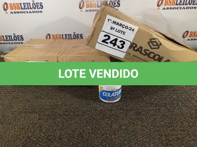 LOTE 243 - 02 CAIXAS COM COLA TUBO ST. (NO ESTADO) ATENÇÃO! FAZER A VISITAÇÃO ANTES DE ARREMATAR, NÃO SABEMOS SE FUNCIONA. LEILÃO NÃO TEM GARANTIA E NEM DEVOLUÇÃO, SUJEITO A POSSÍVEIS AVARIAS VISÍVEIS/OCULTAS E/OU AUSÊNCIA DE COMPONENTES.