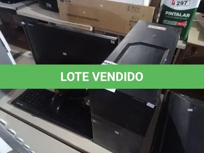 LOTE 344 - 01 CPU, 01 MONITOR E 01 TECLADO. (NO ESTADO) ATENÇÃO! FAZER A VISITAÇÃO ANTES DE ARREMATAR, NÃO SABEMOS SE FUNCIONA. LEILÃO NÃO TEM GARANTIA E NEM DEVOLUÇÃO, SUJEITO A POSSÍVEIS AVARIAS VISÍVEIS/OCULTAS E/OU AUSÊNCIA DE COMPONENTES.