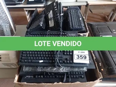 LOTE 359 - 01 LOTE COM VÁRIOS TECLADOS PARA PC MARCAS E MODELOS DIVERSOS. (NO ESTADO) ATENÇÃO! FAZER A VISITAÇÃO ANTES DE ARREMATAR, NÃO SABEMOS SE FUNCIONA. LEILÃO NÃO TEM GARANTIA E NEM DEVOLUÇÃO, SUJEITO A POSSÍVEIS AVARIAS VISÍVEIS/OCULTAS E/OU AUSÊNCIA DE COMPONENTES.