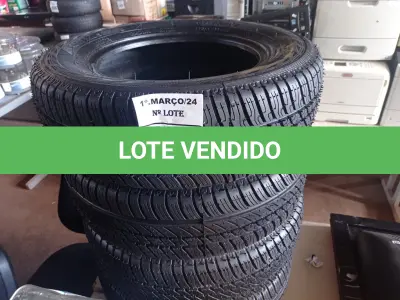 LOTE 400 - 04 PNEUS REMOLD 185/70/14. (NO ESTADO) ATENÇÃO! FAZER A VISITAÇÃO ANTES DE ARREMATAR, NÃO SABEMOS SE FUNCIONA. LEILÃO NÃO TEM GARANTIA E NEM DEVOLUÇÃO, SUJEITO A POSSÍVEIS AVARIAS VISÍVEIS/OCULTAS E/OU AUSÊNCIA DE COMPONENTES.