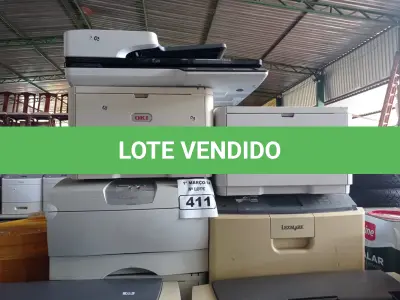 LOTE 411 - 06 IMPRESSORAS E 01 SCANNER MARCAS E MODELOS DIVERSOS. (NO ESTADO) ATENÇÃO! FAZER A VISITAÇÃO ANTES DE ARREMATAR, NÃO SABEMOS SE FUNCIONA. LEILÃO NÃO TEM GARANTIA E NEM DEVOLUÇÃO, SUJEITO A POSSÍVEIS AVARIAS VISÍVEIS/OCULTAS E/OU AUSÊNCIA DE COMPONENTES.