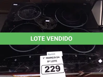 LOTE 229 - 02 FOGÕES DE INDUÇÃO MARCAS E MODELOS DIVERSOS PARA RETIRADA DE PEÇAS. (NO ESTADO) ATENÇÃO! FAZER A VISITAÇÃO ANTES DE ARREMATAR, NÃO SABEMOS SE FUNCIONA. LEILÃO NÃO TEM GARANTIA E NEM DEVOLUÇÃO, SUJEITO A POSSÍVEIS AVARIAS VISÍVEIS/OCULTAS E/OU AUSÊNCIA DE COMPONENTES.
