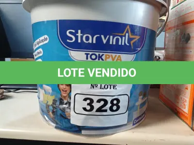 LOTE 328 - 01 BALDE DE MASSA ACRÍLICA STAR VINIL TOK PVA 16L. (NO ESTADO) ATENÇÃO! FAZER A VISITAÇÃO ANTES DE ARREMATAR, NÃO SABEMOS SE FUNCIONA. LEILÃO NÃO TEM GARANTIA E NEM DEVOLUÇÃO, SUJEITO A POSSÍVEIS AVARIAS VISÍVEIS/OCULTAS E/OU AUSÊNCIA DE COMPONENTES.