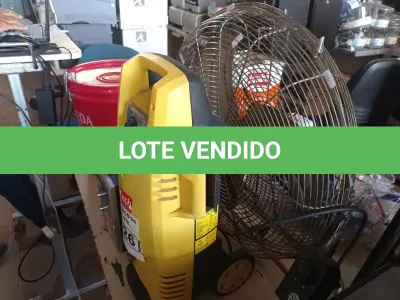 LOTE 426 - 01 VENTILADOR, 01 LAVADORA DE ALTA PRESSÃO E 01 CAIXA SUBWOOFER PARA PC.  (NO ESTADO) ATENÇÃO! FAZER A VISITAÇÃO ANTES DE ARREMATAR, NÃO SABEMOS SE FUNCIONA. LEILÃO NÃO TEM GARANTIA E NEM DEVOLUÇÃO, SUJEITO A POSSÍVEIS AVARIAS VISÍVEIS/OCULTAS E/OU AUSÊNCIA DE COMPONENTES.