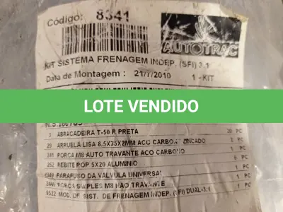 LOTE 254 - 02 KIT’S DE SISTEMA DE FRENAGEM INDEPENDENTE. (NO ESTADO) ATENÇÃO! FAZER A VISITAÇÃO ANTES DE ARREMATAR, NÃO SABEMOS SE FUNCIONA. LEILÃO NÃO TEM GARANTIA E NEM DEVOLUÇÃO, SUJEITO A POSSÍVEIS AVARIAS VISÍVEIS/OCULTAS E/OU AUSÊNCIA DE COMPONENTES.