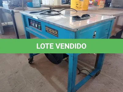 LOTE 516 - 01 MAQUINA ELÉTRICA ARQUEADORA DE FITA MARCA STRAPACK 220V. (NO ESTADO) ATENÇÃO! FAZER A VISITAÇÃO ANTES DE ARREMATAR, NÃO SABEMOS SE FUNCIONA. LEILÃO NÃO TEM GARANTIA E NEM DEVOLUÇÃO, SUJEITO A POSSÍVEIS AVARIAS VISÍVEIS/OCULTAS E/OU AUSÊNCIA DE COMPONENTES.