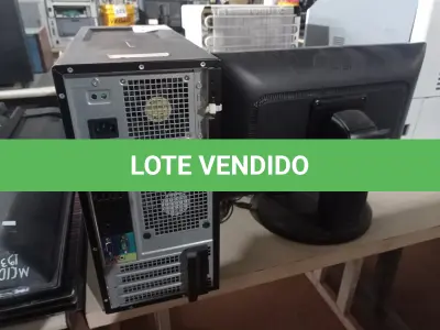 LOTE 344 - 01 CPU, 01 MONITOR E 01 TECLADO. (NO ESTADO) ATENÇÃO! FAZER A VISITAÇÃO ANTES DE ARREMATAR, NÃO SABEMOS SE FUNCIONA. LEILÃO NÃO TEM GARANTIA E NEM DEVOLUÇÃO, SUJEITO A POSSÍVEIS AVARIAS VISÍVEIS/OCULTAS E/OU AUSÊNCIA DE COMPONENTES.