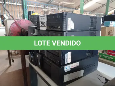 LOTE 500 - 05 CPUS MARCAS E MODELOS DIVERSOS PARA RETIRADA DE PEÇAS. (NO ESTADO) ATENÇÃO! FAZER A VISITAÇÃO ANTES DE ARREMATAR, NÃO SABEMOS SE FUNCIONA. LEILÃO NÃO TEM GARANTIA E NEM DEVOLUÇÃO, SUJEITO A POSSÍVEIS AVARIAS VISÍVEIS/OCULTAS E/OU AUSÊNCIA DE COMPONENTES.