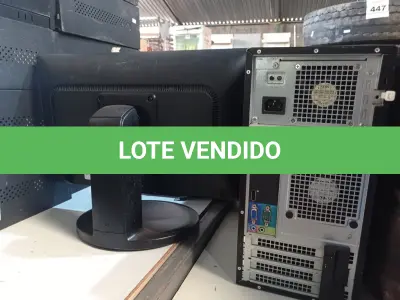 LOTE 439 - 01 CPU’S, 01 MONITOR E 01 TECLADO. (NO ESTADO) ATENÇÃO! FAZER A VISITAÇÃO ANTES DE ARREMATAR, NÃO SABEMOS SE FUNCIONA. LEILÃO NÃO TEM GARANTIA E NEM DEVOLUÇÃO, SUJEITO A POSSÍVEIS AVARIAS VISÍVEIS/OCULTAS E/OU AUSÊNCIA DE COMPONENTES.