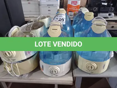 LOTE 340 - 01 LOTE COM VÁRIOS UMIDIFICADORES MARCAS E MODELOS DIVERSOS. (NO ESTADO) ATENÇÃO! FAZER A VISITAÇÃO ANTES DE ARREMATAR, NÃO SABEMOS SE FUNCIONA. LEILÃO NÃO TEM GARANTIA E NEM DEVOLUÇÃO, SUJEITO A POSSÍVEIS AVARIAS VISÍVEIS/OCULTAS E/OU AUSÊNCIA DE COMPONENTES.