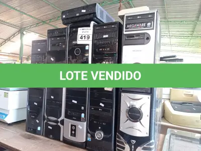 LOTE 419 - 11 CPU’S MARCAS E MODELOS DIVERSOS PARA RETIRADA DE PEÇAS. (NO ESTADO) ATENÇÃO! FAZER A VISITAÇÃO ANTES DE ARREMATAR, NÃO SABEMOS SE FUNCIONA. LEILÃO NÃO TEM GARANTIA E NEM DEVOLUÇÃO, SUJEITO A POSSÍVEIS AVARIAS VISÍVEIS/OCULTAS E/OU AUSÊNCIA DE COMPONENTES.