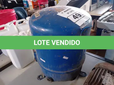 LOTE 495 - 01 MOTOR COMPRESSOR DE REFRIGERAÇÃO. (NO ESTADO) ATENÇÃO! FAZER A VISITAÇÃO ANTES DE ARREMATAR, NÃO SABEMOS SE FUNCIONA. LEILÃO NÃO TEM GARANTIA E NEM DEVOLUÇÃO, SUJEITO A POSSÍVEIS AVARIAS VISÍVEIS/OCULTAS E/OU AUSÊNCIA DE COMPONENTES.
