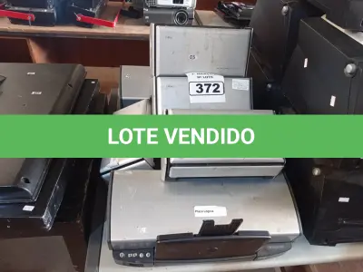 LOTE 372 - 07 SCANNER MARCAS FUJITSU E 02 IMPRESSORAS JATO DE TINTA MARCAS HP. (NO ESTADO) ATENÇÃO! FAZER A VISITAÇÃO ANTES DE ARREMATAR, NÃO SABEMOS SE FUNCIONA. LEILÃO NÃO TEM GARANTIA E NEM DEVOLUÇÃO, SUJEITO A POSSÍVEIS AVARIAS VISÍVEIS/OCULTAS E/OU AUSÊNCIA DE COMPONENTES.
