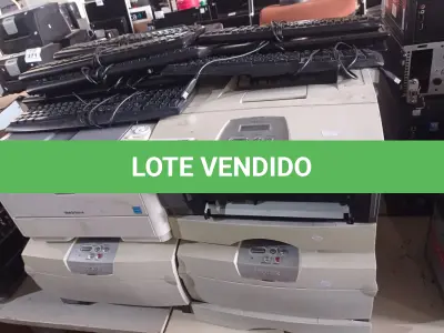 LOTE 394 - 08 IMPRESSORAS E VÁRIOS TECLADOS PARA PC MARCAS E MODELOS DIVERSOS. (NO ESTADO) ATENÇÃO! FAZER A VISITAÇÃO ANTES DE ARREMATAR, NÃO SABEMOS SE FUNCIONA. LEILÃO NÃO TEM GARANTIA E NEM DEVOLUÇÃO, SUJEITO A POSSÍVEIS AVARIAS VISÍVEIS/OCULTAS E/OU AUSÊNCIA DE COMPONENTES.