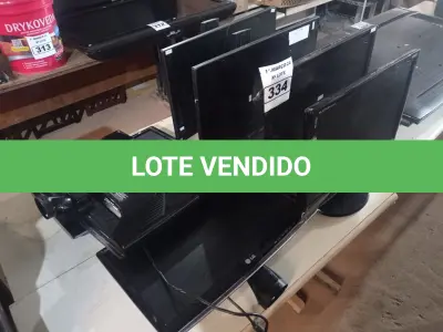 LOTE 334 - 07 MONITORES MARCAS E MODELOS DIVERSOS PARA RETIRADA DE PEÇAS. (NO ESTADO) ATENÇÃO! FAZER A VISITAÇÃO ANTES DE ARREMATAR, NÃO SABEMOS SE FUNCIONA. LEILÃO NÃO TEM GARANTIA E NEM DEVOLUÇÃO, SUJEITO A POSSÍVEIS AVARIAS VISÍVEIS/OCULTAS E/OU AUSÊNCIA DE COMPONENTES.