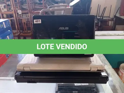 LOTE 514 - 03 NOTEBOOK’S PARA RETIRADA DE PEÇAS. (NO ESTADO) ATENÇÃO! FAZER A VISITAÇÃO ANTES DE ARREMATAR, NÃO SABEMOS SE FUNCIONA. LEILÃO NÃO TEM GARANTIA E NEM DEVOLUÇÃO, SUJEITO A POSSÍVEIS AVARIAS VISÍVEIS/OCULTAS E/OU AUSÊNCIA DE COMPONENTES.