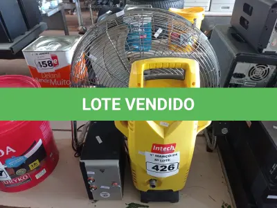 LOTE 426 - 01 VENTILADOR, 01 LAVADORA DE ALTA PRESSÃO E 01 CAIXA SUBWOOFER PARA PC.  (NO ESTADO) ATENÇÃO! FAZER A VISITAÇÃO ANTES DE ARREMATAR, NÃO SABEMOS SE FUNCIONA. LEILÃO NÃO TEM GARANTIA E NEM DEVOLUÇÃO, SUJEITO A POSSÍVEIS AVARIAS VISÍVEIS/OCULTAS E/OU AUSÊNCIA DE COMPONENTES.