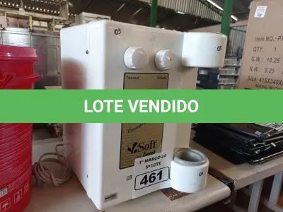 LOTE 461 - 01 PURIFICADOR DE ÁGUA NATURAL/GELADA MARCA SOFT. (NO ESTADO) ATENÇÃO! FAZER A VISITAÇÃO ANTES DE ARREMATAR, NÃO SABEMOS SE FUNCIONA. LEILÃO NÃO TEM GARANTIA E NEM DEVOLUÇÃO, SUJEITO A POSSÍVEIS AVARIAS VISÍVEIS/OCULTAS E/OU AUSÊNCIA DE COMPONENTES.