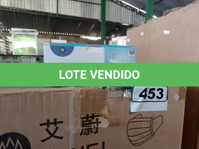 LOTE 453 - 01 LOTE COM APROXIMADAMENTE 2.000 MÁSCARAS DESCARTÁVEIS NOVAS. (NO ESTADO) ATENÇÃO! FAZER A VISITAÇÃO ANTES DE ARREMATAR, NÃO SABEMOS SE FUNCIONA. LEILÃO NÃO TEM GARANTIA E NEM DEVOLUÇÃO, SUJEITO A POSSÍVEIS AVARIAS VISÍVEIS/OCULTAS E/OU AUSÊNCIA DE COMPONENTES.