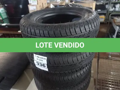 LOTE 336 - 04 PNEUS REMOLD 175/70/13. (NO ESTADO) ATENÇÃO! FAZER A VISITAÇÃO ANTES DE ARREMATAR, NÃO SABEMOS SE FUNCIONA. LEILÃO NÃO TEM GARANTIA E NEM DEVOLUÇÃO, SUJEITO A POSSÍVEIS AVARIAS VISÍVEIS/OCULTAS E/OU AUSÊNCIA DE COMPONENTES.