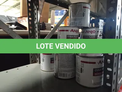 LOTE 264 - 12 LATAS DE COLA PLÁSTICA ANJO. (NO ESTADO) ATENÇÃO! FAZER A VISITAÇÃO ANTES DE ARREMATAR, NÃO SABEMOS SE FUNCIONA. LEILÃO NÃO TEM GARANTIA E NEM DEVOLUÇÃO, SUJEITO A POSSÍVEIS AVARIAS VISÍVEIS/OCULTAS E/OU AUSÊNCIA DE COMPONENTES.