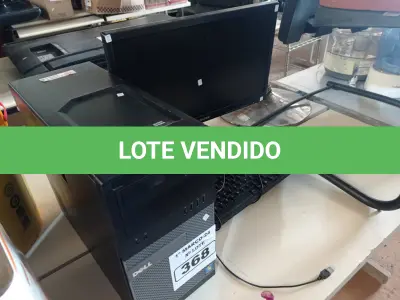 LOTE 368 - 01 CPU, 01 MONITOR E 01 TECLADO. (NO ESTADO) ATENÇÃO! FAZER A VISITAÇÃO ANTES DE ARREMATAR, NÃO SABEMOS SE FUNCIONA. LEILÃO NÃO TEM GARANTIA E NEM DEVOLUÇÃO, SUJEITO A POSSÍVEIS AVARIAS VISÍVEIS/OCULTAS E/OU AUSÊNCIA DE COMPONENTES.