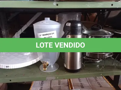 LOTE 223 - 01 LOTE COM UTENSÍLIOS DIVERSOS. (NO ESTADO) ATENÇÃO! FAZER A VISITAÇÃO ANTES DE ARREMATAR, NÃO SABEMOS SE FUNCIONA. LEILÃO NÃO TEM GARANTIA E NEM DEVOLUÇÃO, SUJEITO A POSSÍVEIS AVARIAS VISÍVEIS/OCULTAS E/OU AUSÊNCIA DE COMPONENTES.