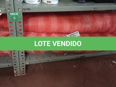 LOTE 269 - 03 ROLOS DE TELA DE PROTEÇÃO PARA OBRAS. (NO ESTADO) ATENÇÃO! FAZER A VISITAÇÃO ANTES DE ARREMATAR, NÃO SABEMOS SE FUNCIONA. LEILÃO NÃO TEM GARANTIA E NEM DEVOLUÇÃO, SUJEITO A POSSÍVEIS AVARIAS VISÍVEIS/OCULTAS E/OU AUSÊNCIA DE COMPONENTES.